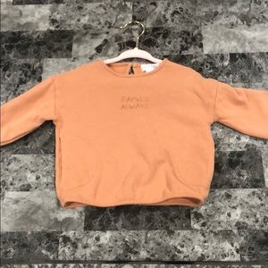 Zara baby girl peach color sweater size 9-12 month